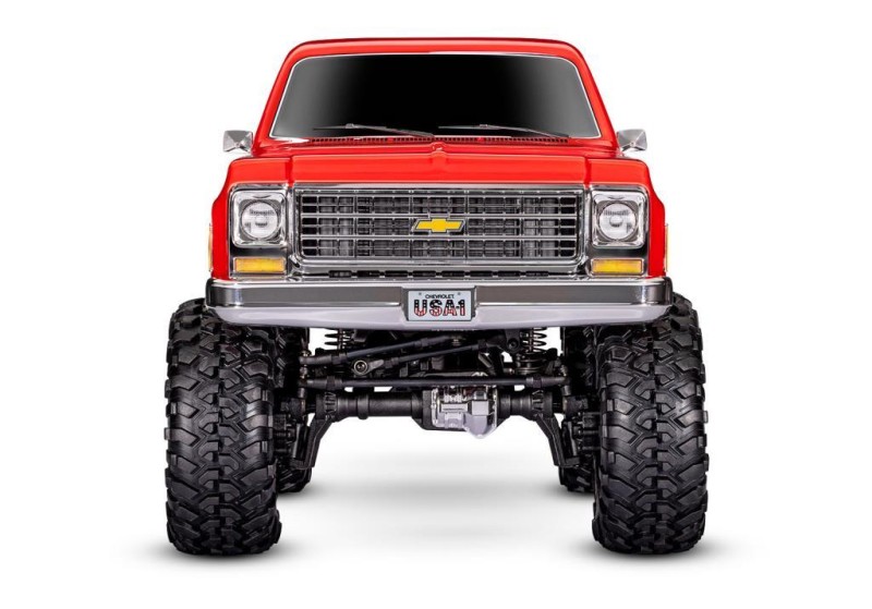 Traxxas TRX-4 K10 1/10 High Trail Edition RC Crawler w/'79 Chevrolet K10 Truck Body w/TQi 2.4GHz Kumandalı Elektrikli Rc Model Araba Kırmızı