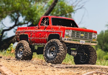 Traxxas TRX-4 K10 1/10 High Trail Edition RC Crawler w/'79 Chevrolet K10 Truck Body w/TQi 2.4GHz Kumandalı Elektrikli Rc Model Araba Kırmızı - Thumbnail