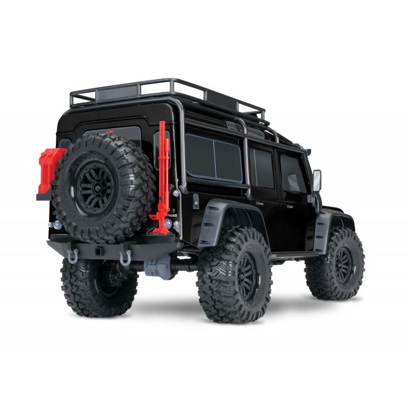 Traxxas TRX-4 Land Rover Defender 4X4 1/10 Scale Trail Rock Crawler TQi Elektrikli Rc Model Araba Siyah + VİNÇ DAHİL