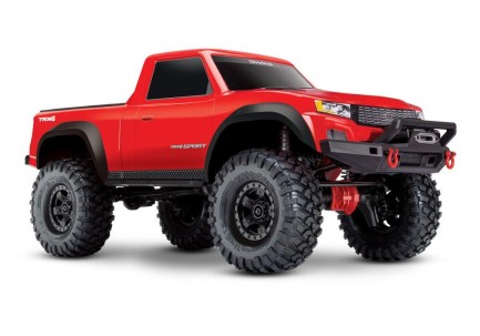 TRAXXAS - Traxxas TRX-4 Sport 1/10 Scale Trail Rock Crawler RTR TQ & XL-5 HV ESC Elektrikli Rc Model Araba Kırmızı