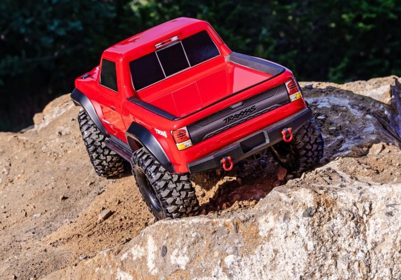 Traxxas TRX-4 Sport 1/10 Scale Trail Rock Crawler RTR TQ & XL-5 HV ESC Elektrikli Rc Model Araba Kırmızı