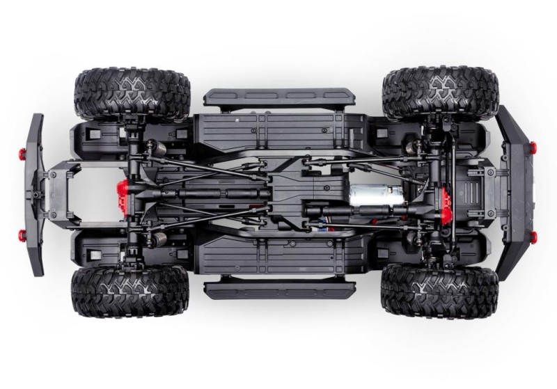 Traxxas TRX-4 Sport 1/10 Scale Trail Rock Crawler RTR TQ & XL-5 HV ESC Elektrikli Rc Model Araba Kırmızı