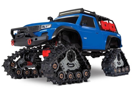 TRAXXAS - Traxxas TRX-4 Traxx Trail Rock Crawler RTR 1/10 TQ Paletli Elektrikli Rc Model Araba Mavi