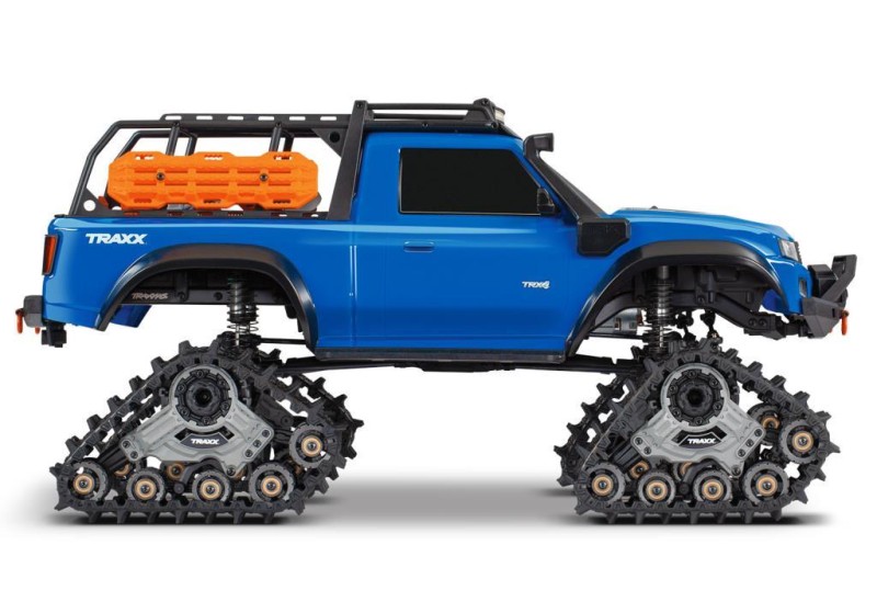 Traxxas TRX-4 Traxx Trail Rock Crawler RTR 1/10 TQ Paletli Elektrikli Rc Model Araba Mavi