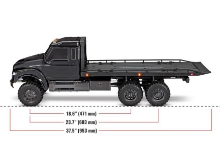 Traxxas TRX-6 6x6 Ultimate RC Hauler Çekici 1/10 TQi 2.4Ghz Kumandalı Elektrikli Rc Model Araba Tır Siyah - Thumbnail