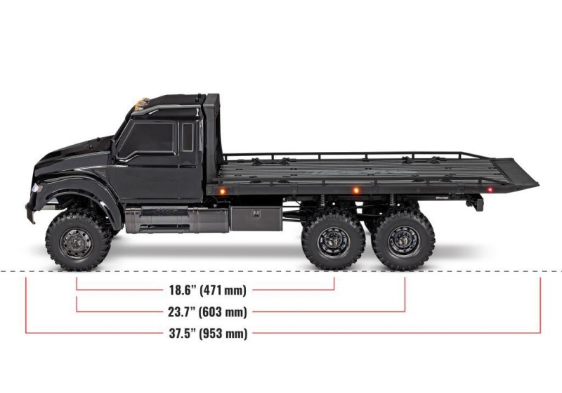 Traxxas TRX-6 6x6 Ultimate RC Hauler Çekici 1/10 TQi 2.4Ghz Kumandalı Elektrikli Rc Model Araba Tır Siyah