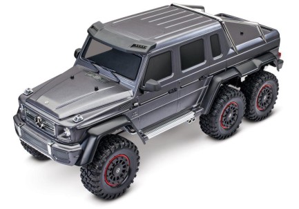 TRAXXAS - Traxxas TRX-6 Mercedes-Benz G63 AMG 6X6 1/10 Trail Crawler Truck TQi Elektrikli Rc Model Araba Gümüş