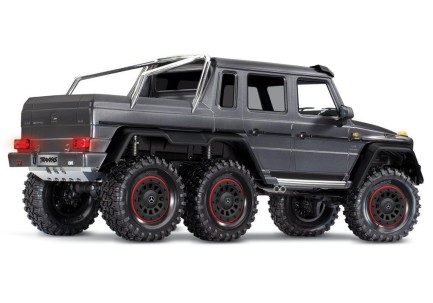 Traxxas TRX-6 Mercedes-Benz G63 AMG 6X6 1/10 Trail Crawler Truck TQi Elektrikli Rc Model Araba Gümüş - Thumbnail