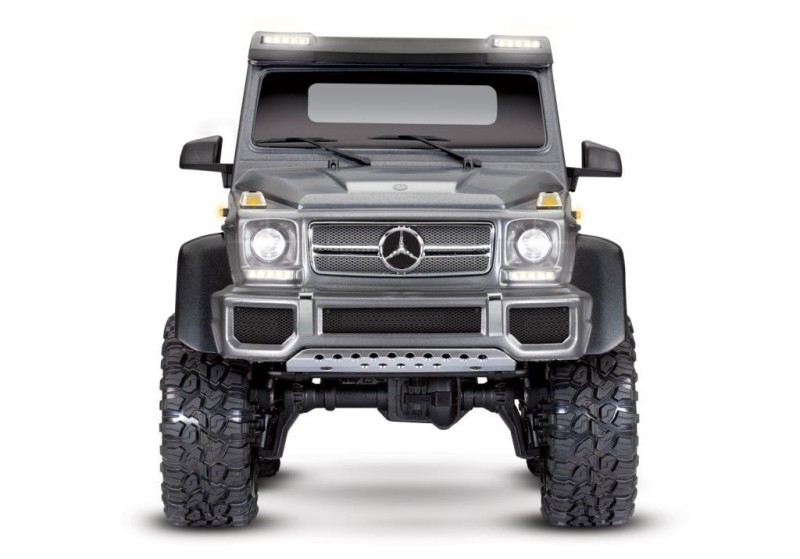 Traxxas TRX-6 Mercedes-Benz G63 AMG 6X6 1/10 Trail Crawler Truck TQi Elektrikli Rc Model Araba Gümüş