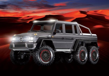 Traxxas TRX-6 Mercedes-Benz G63 AMG 6X6 1/10 Trail Crawler Truck TQi Elektrikli Rc Model Araba Gümüş - Thumbnail