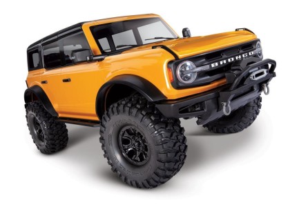 TRAXXAS - Traxxas TRX-4 1/10 Ford Bronco Scale & Trail Crawler Truck 2021 4X4 TQi Elektrikli Rc Model Araba Turuncu