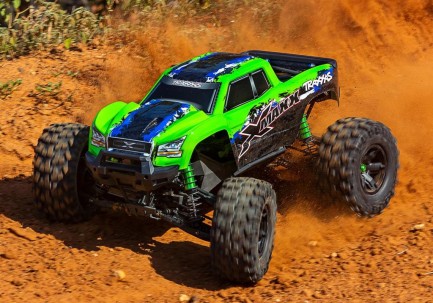 Traxxas X-Maxx 8S 4WD Brushless VXL RTR RC Elektrikli Model Araba Monster Truck TQi & TSM Yeşil - Thumbnail