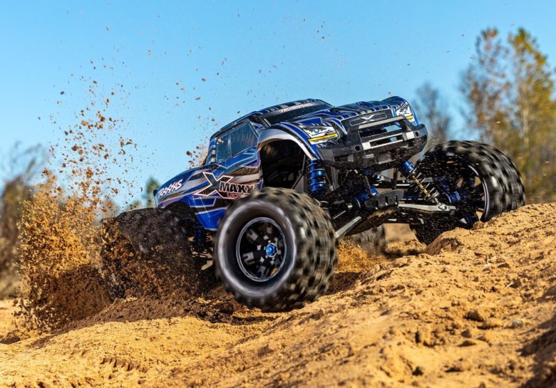 Traxxas X-Maxx Ultimate 8S 4WD Brushless RTR Monster Truck VXL RC Elektrikli Model Araba TQi & TSM Mavi