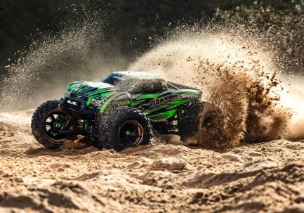 Traxxas X-Maxx Ultimate 8S 4WD Brushless RTR Monster Truck VXL RC Elektrikli Model Araba TQi & TSM Yeşil - Thumbnail