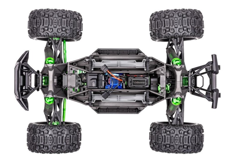 Traxxas X-Maxx Ultimate 8S 4WD Brushless RTR Monster Truck VXL RC Elektrikli Model Araba TQi & TSM Yeşil