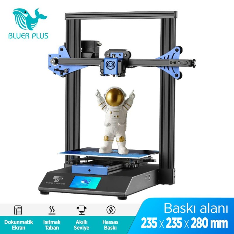 Two Trees Bluer V3-90P BLU-3 3D Yazıcı Printer (TEŞHİR)