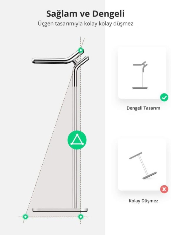 Ugreen Alüminyum Kulaklık Tutucu Stand