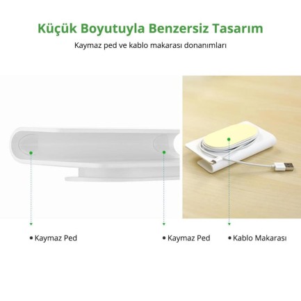 Ugreen Duvara Sabitlenen Yapışkanlı Telefon Şarj Tutucu - Thumbnail