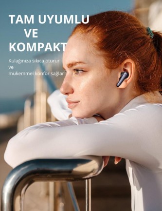 Ugreen HiTune T1 Bluetooth 5.0 TWS Kablosuz Kulakiçi Kulaklık Siyah - Thumbnail