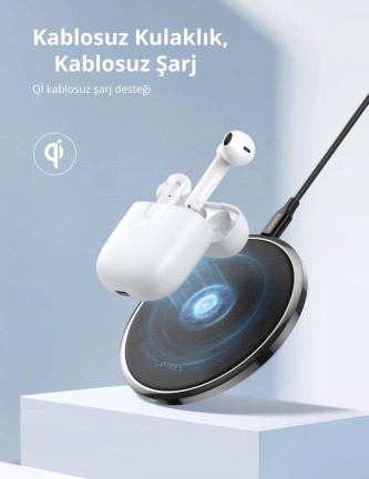 Ugreen HiTune T2 Bluetooth 5.0 Kablosuz TWS Kulaklık Beyaz - Thumbnail