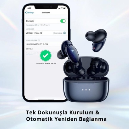 Ugreen HiTune X5 TWS Bluetooth 5.2 aptX Kablosuz Kulaklık - Thumbnail