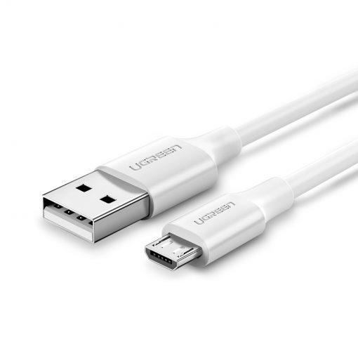 Ugreen Micro USB Data ve Şarj Kablosu Beyaz 1.5 Metre