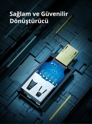 Ugreen Micro USB OTG USB 2.0 Çevirici Adaptör Beyaz - Thumbnail