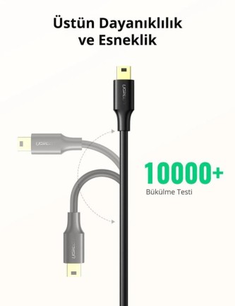 Ugreen Mini USB Data ve Şarj Kablosu 1.5 Metre - Thumbnail