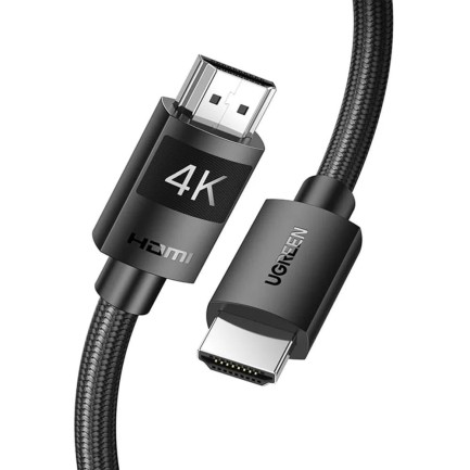 Ugreen - Ugreen Örgülü HDMI 2.0 4K 60Hz Görüntü Aktarım Kablosu 5 Metre