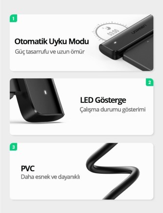 Ugreen Type-C 3.1 Gen1 to Sata 3 Dönüştürücü Adaptör - Thumbnail