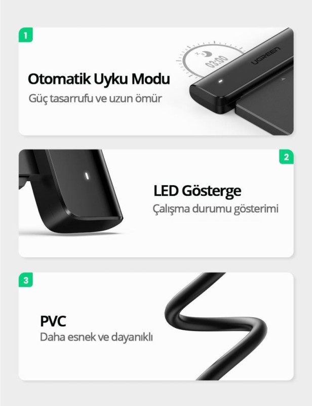 Ugreen Type-C 3.1 Gen1 to Sata 3 Dönüştürücü Adaptör