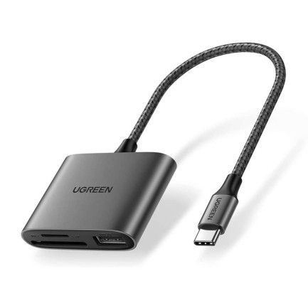Ugreen - Ugreen Type-C to SD Micro SD TF USB Kart Okuyucu Adaptör