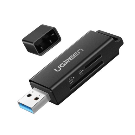 Ugreen - Ugreen USB 3.0 SD ve Micro SD Kart Okuyucu Siyah