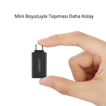 Ugreen USB 3.0 Type-C Dönüştürücü Adaptör Beyaz - Thumbnail