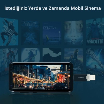 Ugreen USB 3.0 Type-C Dönüştürücü Adaptör Siyah - Thumbnail