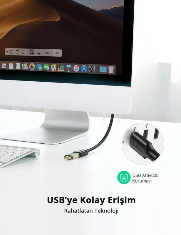 Ugreen USB 3.0 Uzatma Kablosu 1 Metre