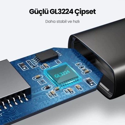 Ugreen USB-C USB 3.0 Çift Slotlu Micro SD, SD ve MMC Kart Okuyucu - Thumbnail