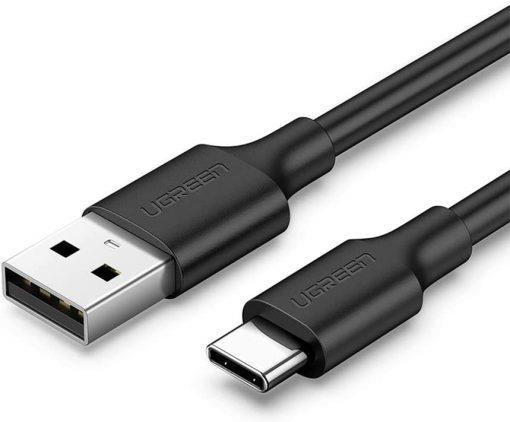 Ugreen USB Type-C Şarj ve Data Kablosu Siyah 2 Metre