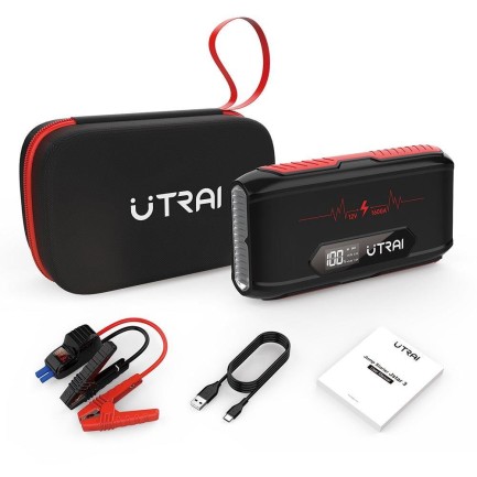 UTRAI Jstar 3 20000mAh 1600A Jump Starter LCD Ekranlı Taşınabilir Akü Takviye Cihazı ( Çanta + Powerbank + Led Lamba) - Thumbnail