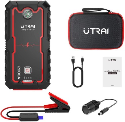 UTRAI Jstar One 22000mAh 2000A Jump Starter Taşınabilir Akü Takviye Cihazı ( Çanta + Pusula + Powerbank + Led Lamba) - Thumbnail