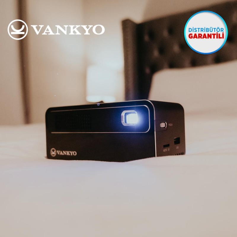 VANKYO GO300 DLP 1080P Android Smart Wi-Fi + Bluetooth Taşınabilir Bataryalı Projeksiyon Cihazı - Dahili Youtube Netflix - 110 İnç Yansıtma - Auto Keystone