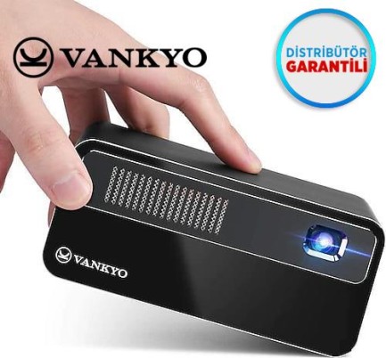 VANKYO GO300 DLP 1080P Android Smart Wi-Fi + Bluetooth Taşınabilir Bataryalı Projeksiyon Cihazı - Dahili Youtube Netflix - 110 İnç Yansıtma - Auto Keystone - Thumbnail