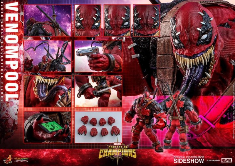 Hot Toys Venompool Sixth Scale Figure - Marvel Contest of Champions - 904937