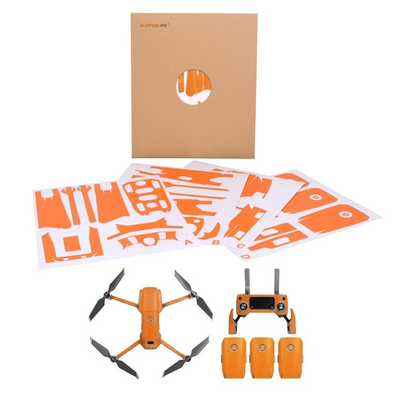 DJI Mavic 2 Pro & Zoom Silver için Stiker Combo Orange -M2-TZ432-C