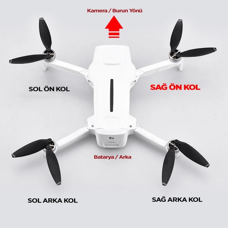 Xiaomi FIMI X8 Mini Pro / Mini Ön Sağ Drone Motor Kolu Arm