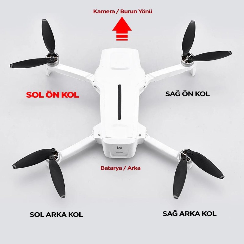 Xiaomi FIMI X8 Mini Pro / Mini Sol Ön Drone Motor Kolu Arm