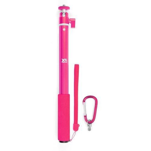 XSories Aksiyon Kamera İçin Big U-Shot 94CM Alüminyum Monopod Selfie Çubuğu Pembe 